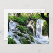 クロアチアの滝はがき ポストカード (正面/裏面)