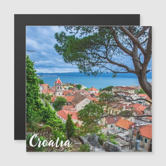 クロアチアの町オミス。 (正面/裏面)