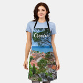 クロアチアの町オミス エプロン (着用した状態)