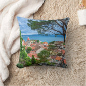 クロアチアの町オミス クッション (ブランケット)