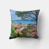 クロアチアの町オミス クッション (裏面)