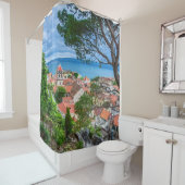 クロアチアの町オミス シャワーカーテン (インサイチュ)