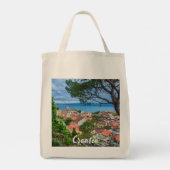 クロアチアの町オミス トートバッグ (裏面)