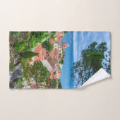 クロアチアの町オミス。 バスタオルセット (ハンドタオル)