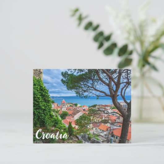 クロアチアの町オミス ポストカード (スタンド正面)