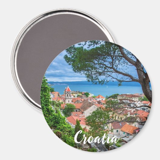 クロアチアの町オミス マグネット (正面/裏面)