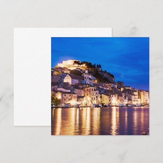 クロアチアの町シベニック (正面/裏面)