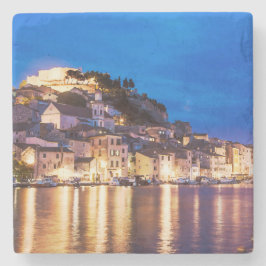 クロアチアの町シベニック ストーンコースター