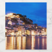 クロアチアの町シベニック ワインラベル (シングルラベル)