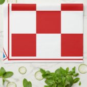 クロアチアの紋章付き外衣 キッチンタオル (折り畳み)