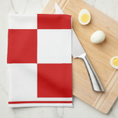 クロアチアの紋章付き外衣 キッチンタオル (四つ折り)