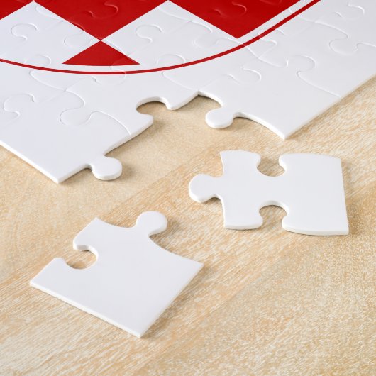 クロアチアの紋章付き外衣 ジグソーパズル (側面)