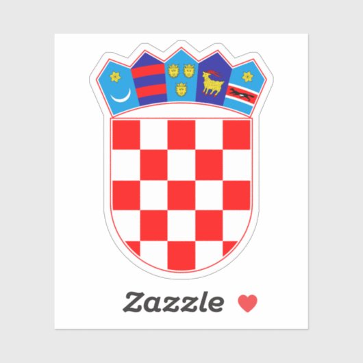 クロアチアの紋章 シール (シート)