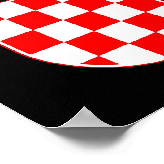 クロアチアの紋章 ポスター (角)