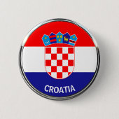 クロアチアの紋章, Hrvatski grb 缶バッジ (正面)
