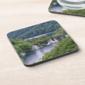 クロアチアの緑の森と滝の滝 コースター (左側)