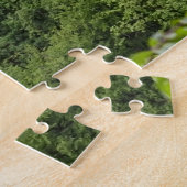 クロアチアの緑の森と滝の滝 ジグソーパズル (側面)