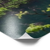 クロアチアの緑の森と滝の滝 フォトプリント            (角)