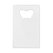 クロアチアの美しい夕日の防波堤 クレジットカード栓抜き (裏面)