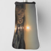 クロアチアの美しい夕日の防波堤 ゴルフヘッドカバー (回転90)