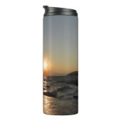 クロアチアの美しい夕日の防波堤 タンブラー (回転右)