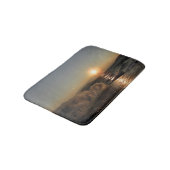 クロアチアの美しい夕日の防波堤 バスマット (アングル)
