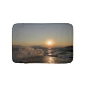 クロアチアの美しい夕日の防波堤 バスマット (正面)