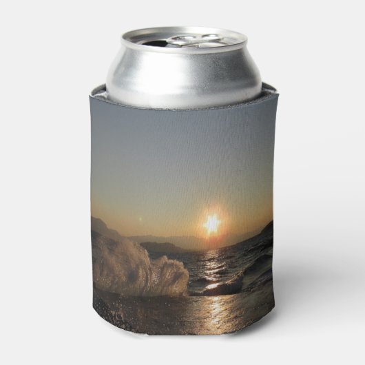 クロアチアの美しい夕日の防波堤 缶クーラー (缶正面)