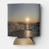 クロアチアの美しい夕日の防波堤 缶クーラー (正面)