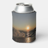 クロアチアの美しい夕日の防波堤 缶クーラー (缶裏面)