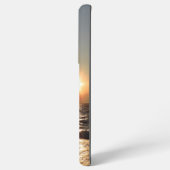 クロアチアの美しい夕日の防波堤 SAMSUNG GALAXYケース (裏面横)