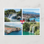 クロアチアの美しい景観 - ヨーロッパ ポストカード (正面)