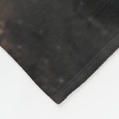 クロアチアの防波堤の夕焼け - アドリア海のバラ風波 フリースブランケット (角)