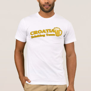 クロアチアの飲酒チーム Tシャツ