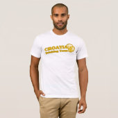 クロアチアの飲酒チーム Tシャツ (正面フル)