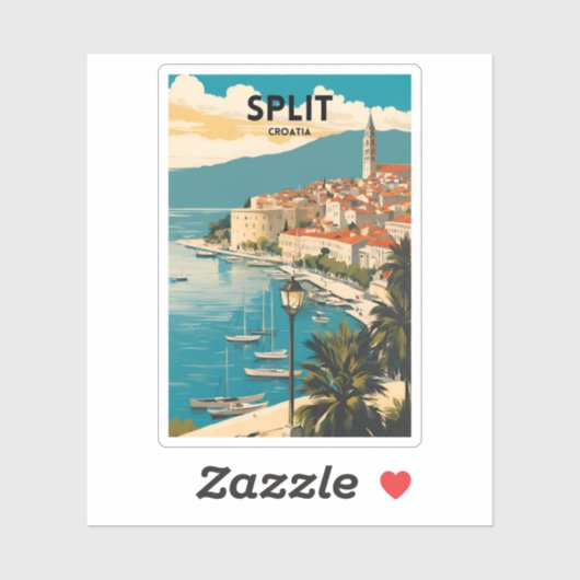 クロアチアを分割 シール (シート)