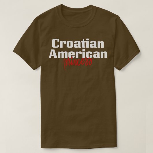 クロアチアアメリカン1 Tシャツ (デザイン正面)