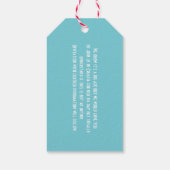 クロアチアウェディングが日付を保存 ギフトタグ (裏面)