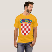 クロアチアコートオブアームズ詳細 Tシャツ (正面フル)