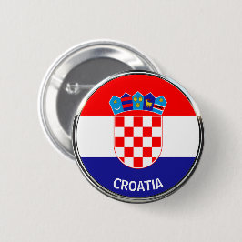 クロアチアコートオブアームズ、Hrvatski grb 缶バッジ