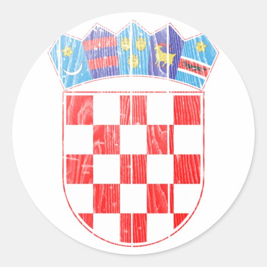 クロアチアコート・オブ・アームズ ラウンドシール (正面)