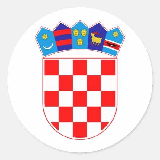 クロアチアコート・オブ・アームズ ラウンドシール (正面)