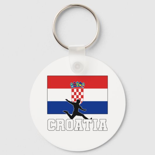 クロアチアサッカーサッカー代表 キーホルダー (正面)
