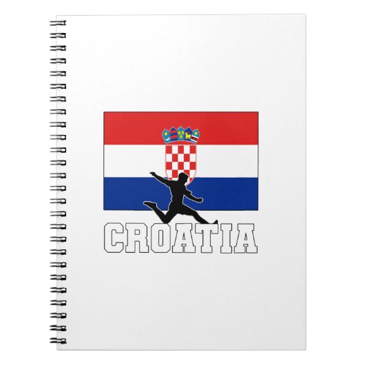 クロアチアサッカーサッカー代表 ノートブック (正面)