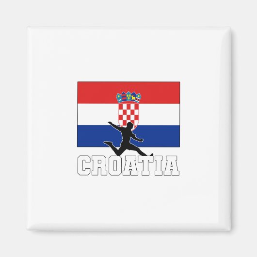 クロアチアサッカーサッカー代表 マグネット (正面)