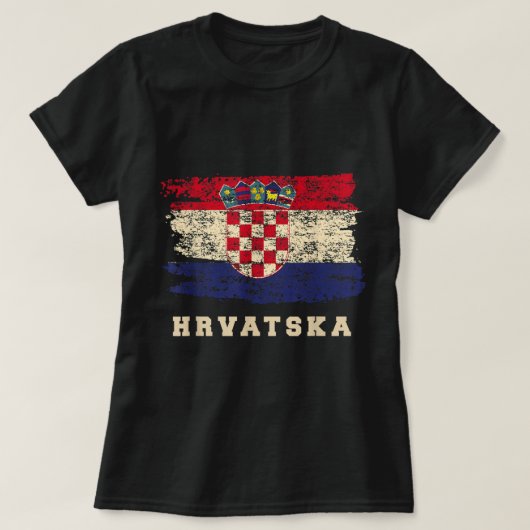 クロアチアサッカーシャツ2018 Football Croatian Jersey Tシャツ (デザイン正面)