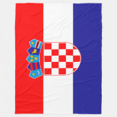 クロアチアザスタヴァフラバトスクラージ国旗 フリースブランケット (正面)
