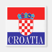 クロアチアザスタヴァフラバトスク国旗 マグネット (正面)