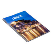 クロアチアタウンSibenik at night Notebook ノートブック (右側)