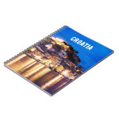 クロアチアタウンSibenik at night Notebook ノートブック (左側)